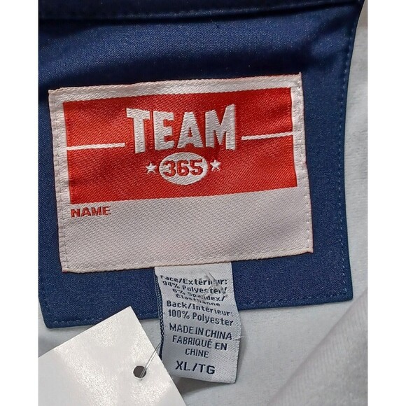 Team 365 Icon Colorblock Softshell Full Zip Jacket Men's XL Blue White TT82 NEW - Picture 7 of 8